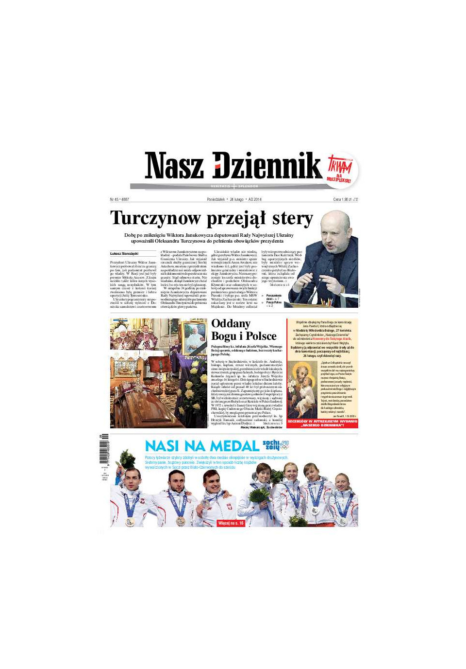 Nasz Dziennik z dnia 24.02.2014 wydanie PDF