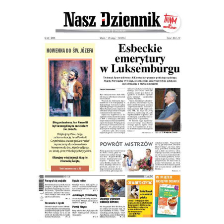 Nasz Dziennik z dnia 25.02.2014 wydanie PDF