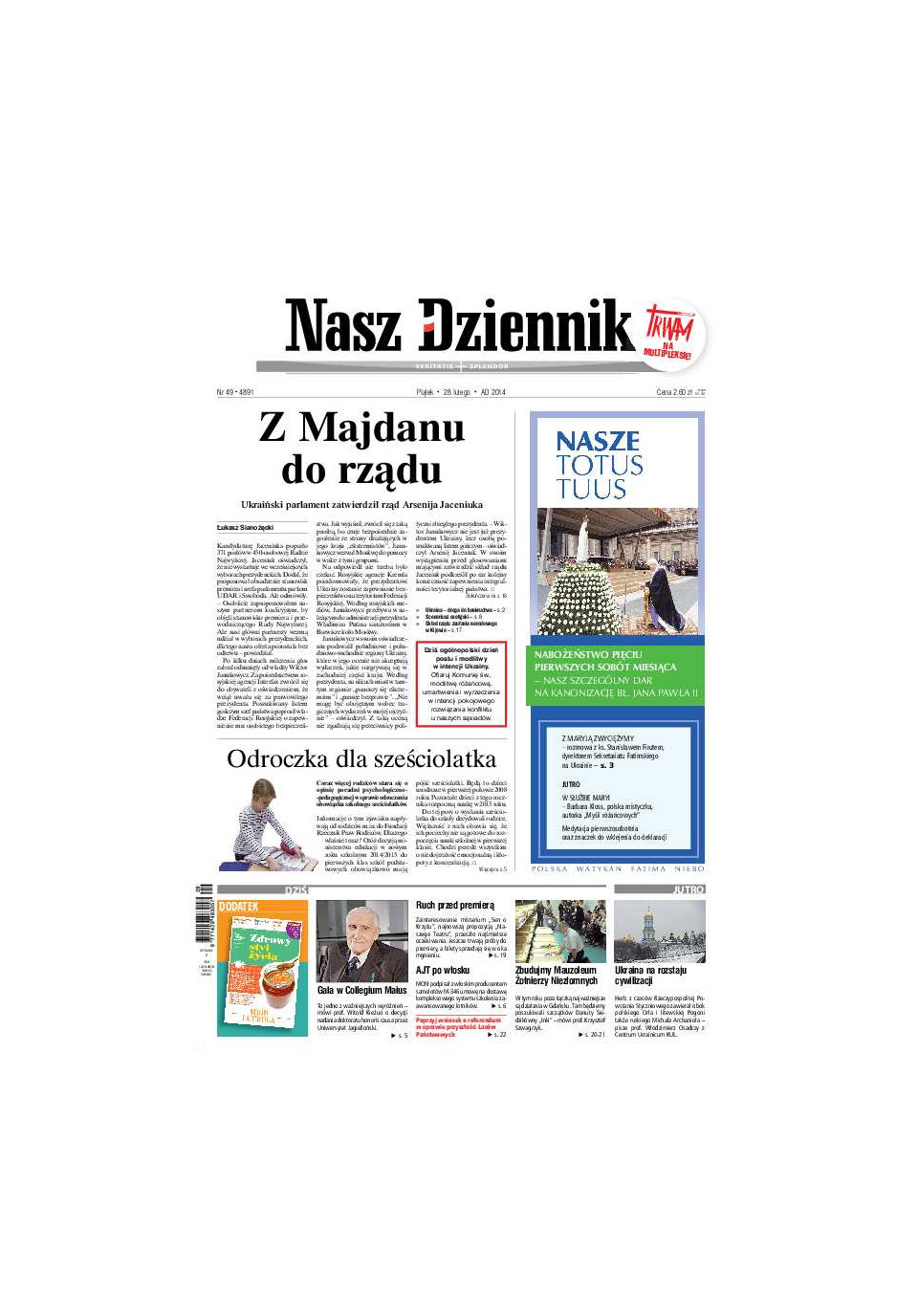 Nasz Dziennik z dnia 28.02.2014 wydanie PDF