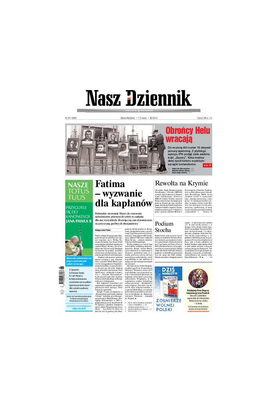 Nasz Dziennik z dnia 01.03.2014 wydanie PDF