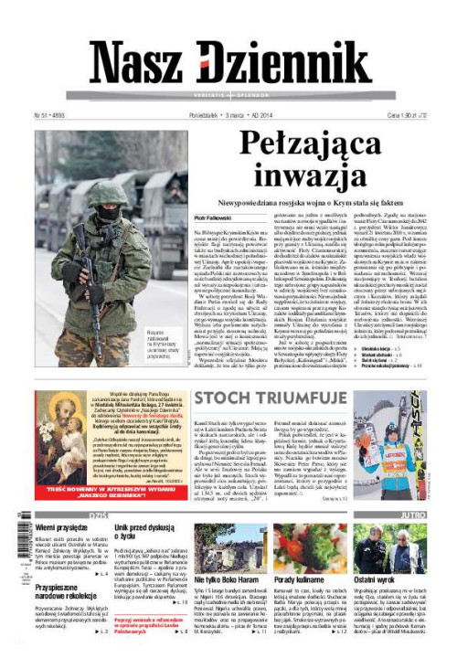 Nasz Dziennik z dnia 03.03.2014 wydanie PDF