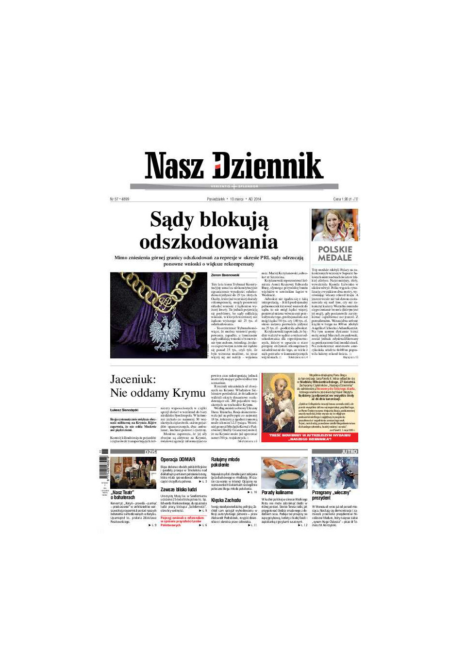 Nasz Dziennik z dnia 10.03.2014 wydanie PDF