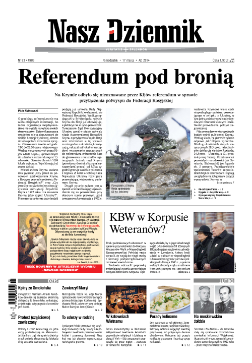 Nasz Dziennik z dnia 17.03.2014 wydanie PDF