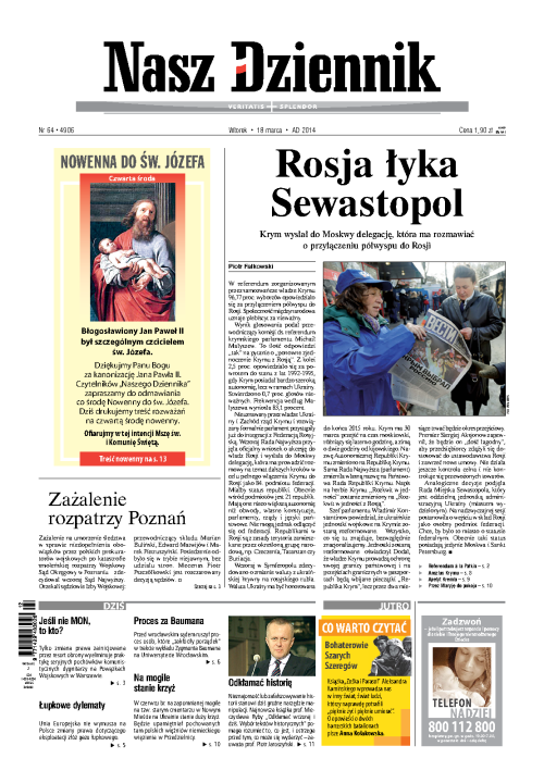 Nasz Dziennik z dnia 18.03.2014 wydanie PDF