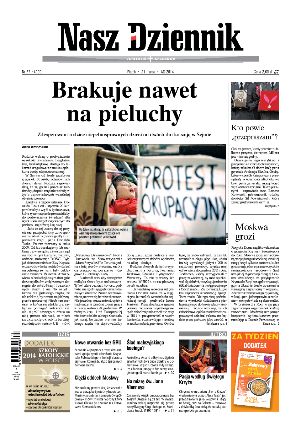 Nasz Dziennik z dnia 21.03.2014 wydanie PDF