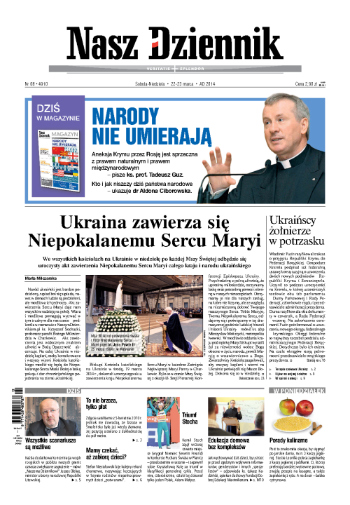 Nasz Dziennik z dnia 22.03.2014 wydanie PDF
