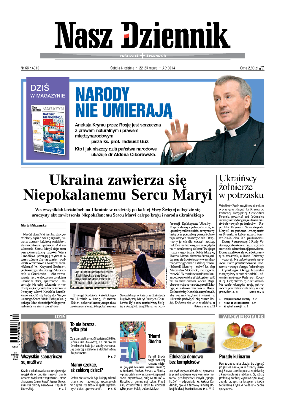 Nasz Dziennik z dnia 22.03.2014 wydanie PDF