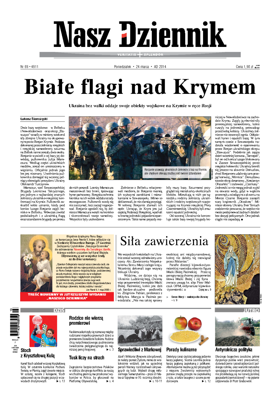 Nasz Dziennik z dnia 24.03.2014 wydanie PDF
