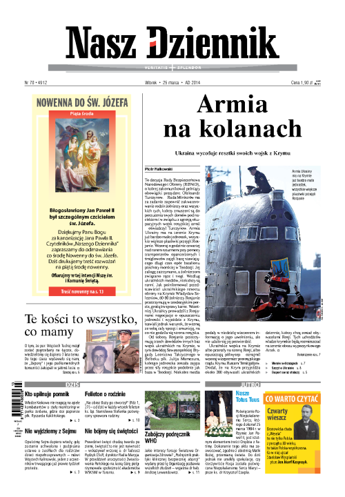 Nasz Dziennik z dnia 25.03.2014 wydanie PDF