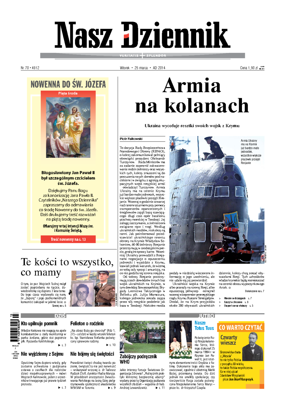 Nasz Dziennik z dnia 25.03.2014 wydanie PDF