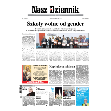 Nasz Dziennik z dnia 26.03.2014 wydanie PDF