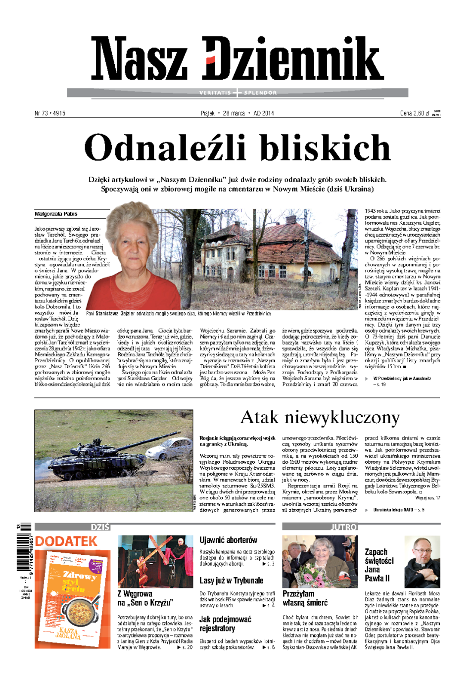 Nasz Dziennik z dnia 28.03.2014 wydanie PDF