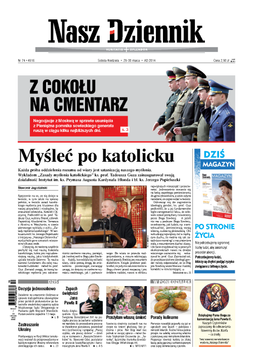 Nasz Dziennik z dnia 29.03.2014 wydanie PDF