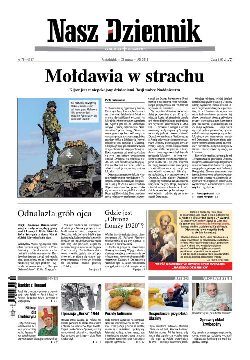 Nasz Dziennik z dnia 31.03.2014 wydanie PDF