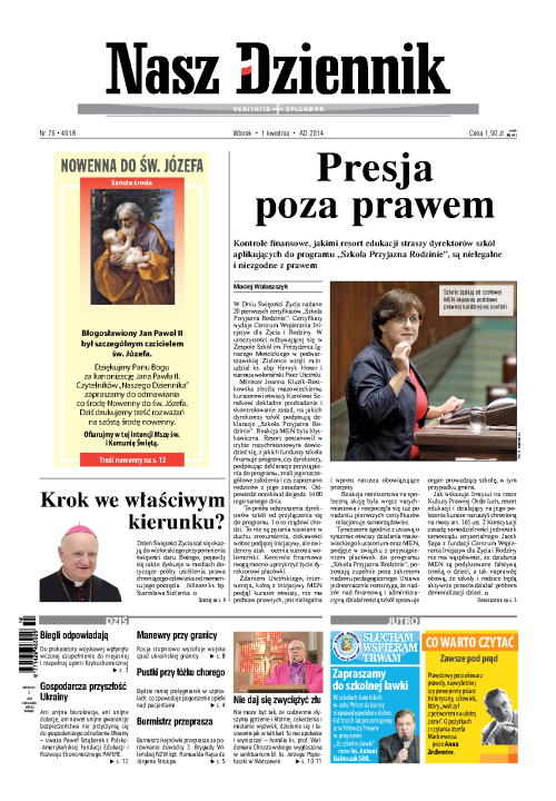 Nasz Dziennik z dnia 01.04.2014 wydanie PDF