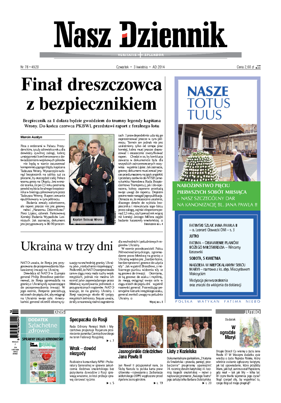 Nasz Dziennik z dnia 03.04.2014 wydanie PDF