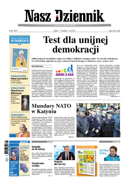 Nasz Dziennik z dnia 11.04.2014 wydanie PDF
