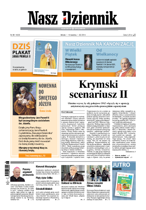 Nasz Dziennik z dnia 15.04.2014 wydanie PDF