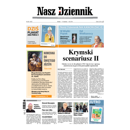 Nasz Dziennik z dnia 15.04.2014 wydanie PDF