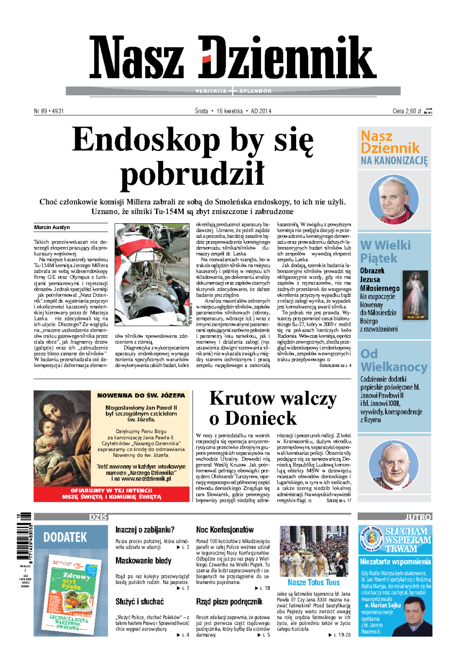 Nasz Dziennik z dnia 16.04.2014 wydanie PDF