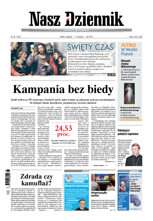 Nasz Dziennik z dnia 17.04.2014 wydanie PDF
