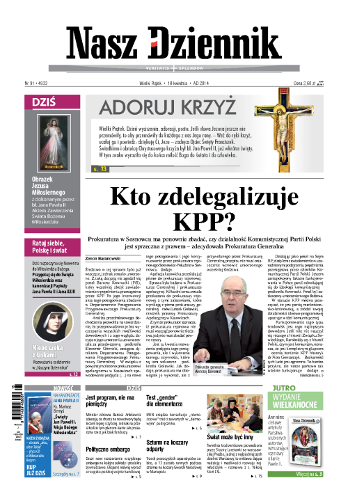Nasz Dziennik z dnia 18.04.2014 wydanie PDF