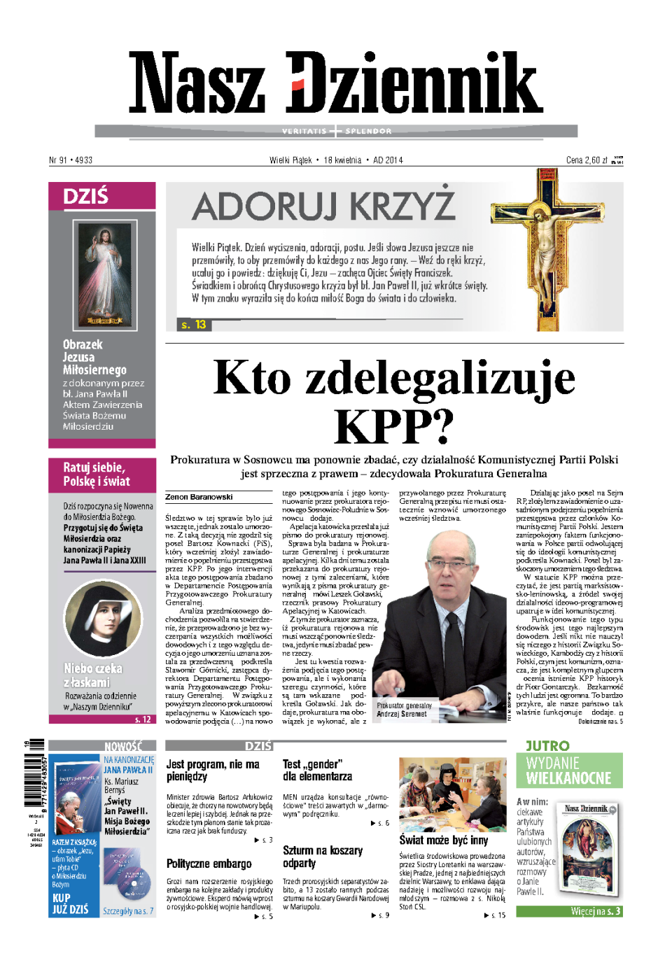Nasz Dziennik z dnia 18.04.2014 wydanie PDF
