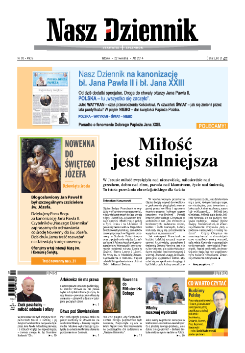 Nasz Dziennik z dnia 22.04.2014 wydanie PDF