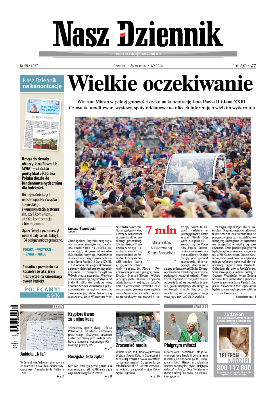 Nasz Dziennik z dnia 24.04.2014 wydanie PDF