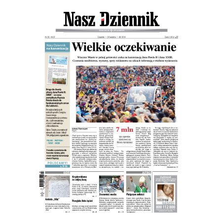 Nasz Dziennik z dnia 24.04.2014 wydanie PDF