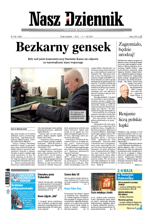 Nasz Dziennik z dnia 30.04.2014 wydanie PDF
