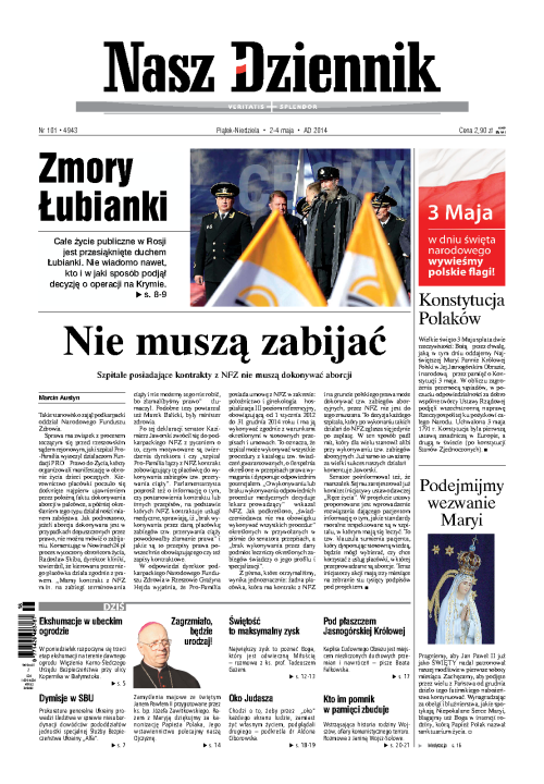 Nasz Dziennik z dnia 02.05.2014 wydanie PDF