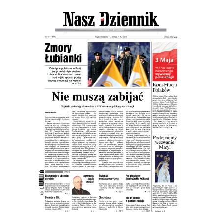 Nasz Dziennik z dnia 02.05.2014 wydanie PDF