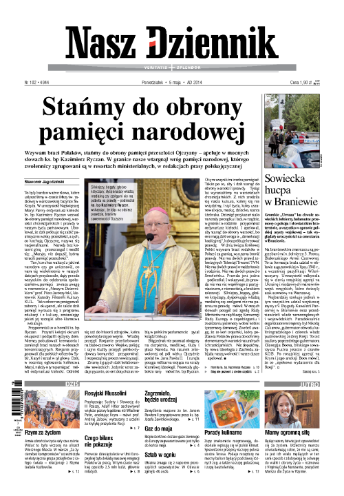 Nasz Dziennik z dnia 05.05.2014 wydanie PDF