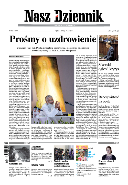 Nasz Dziennik z dnia 09.05.2014 wydanie PDF