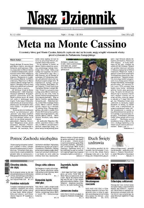 Nasz Dziennik z dnia 16.05.2014 wydanie PDF