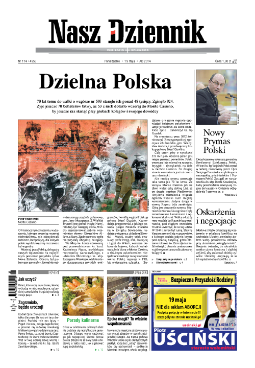 Nasz Dziennik z dnia 19.05.2014 wydanie PDF