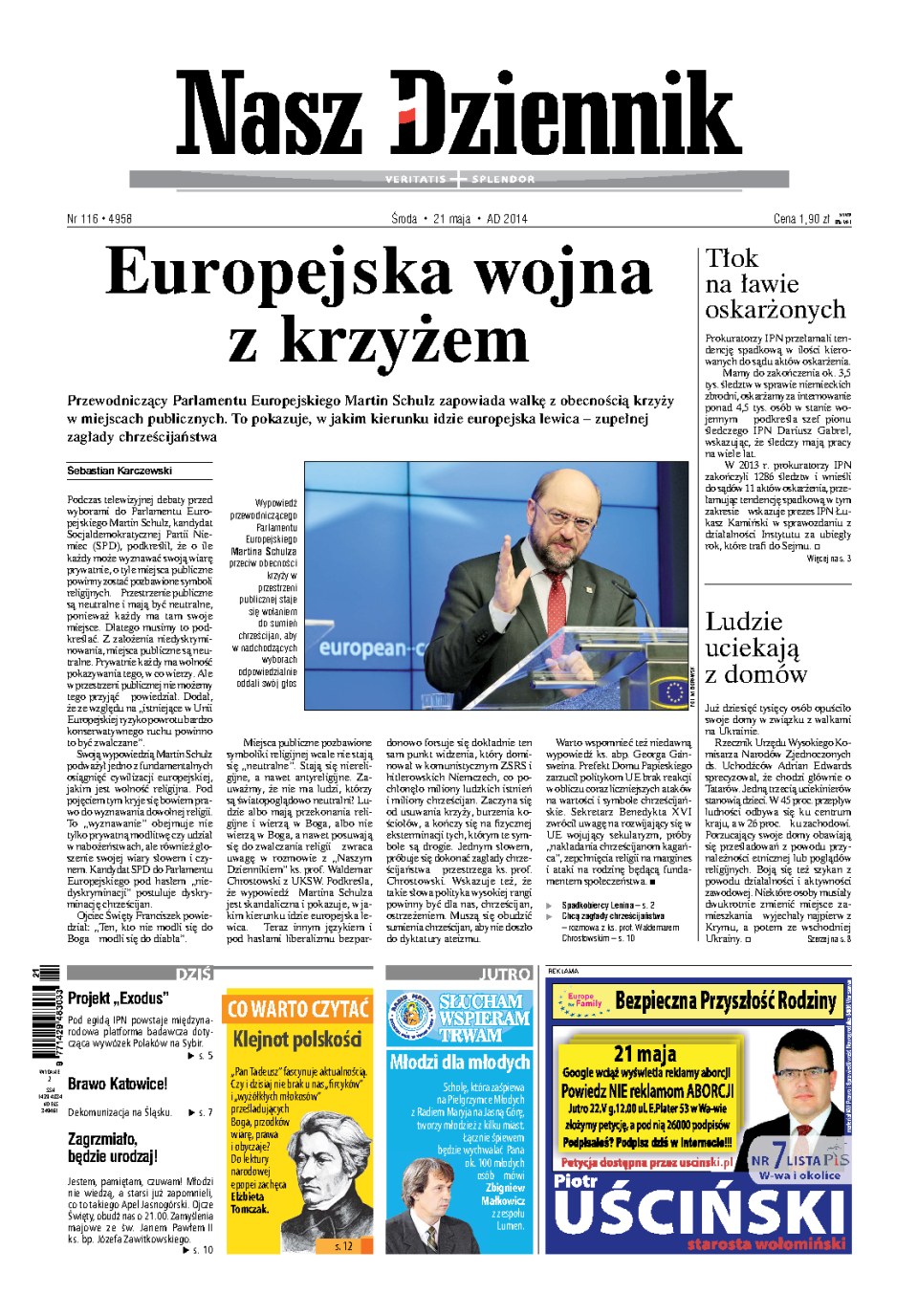 Nasz Dziennik z dnia 21.05.2014 wydanie PDF