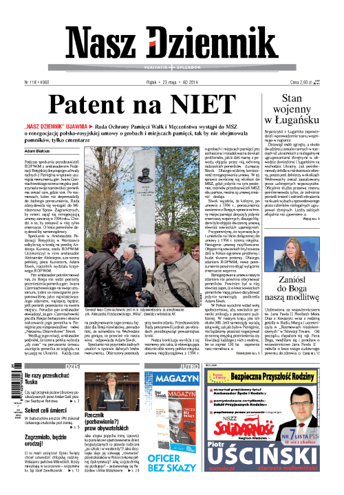 Nasz Dziennik z dnia 23.05.2014 wydanie PDF