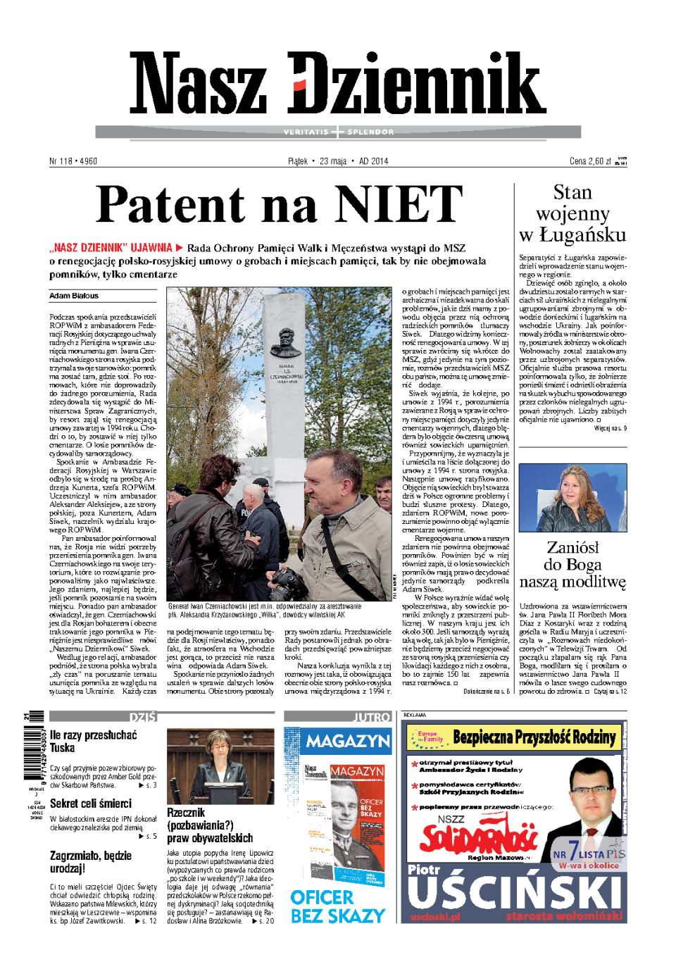 Nasz Dziennik z dnia 23.05.2014 wydanie PDF