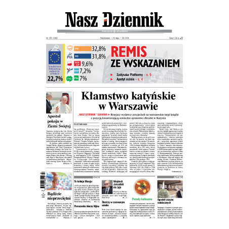 Nasz Dziennik z dnia 26.05.2014 wydanie PDF