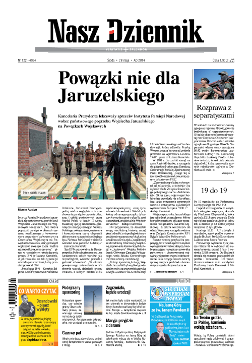 Nasz Dziennik z dnia 28.05.2014 wydanie PDF