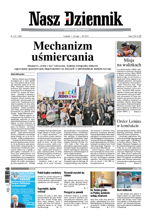Nasz Dziennik z dnia 29.05.2014 wydanie PDF