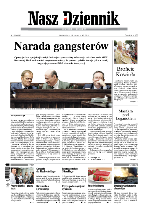 Nasz Dziennik z dnia 16.06.2014 wydanie PDF