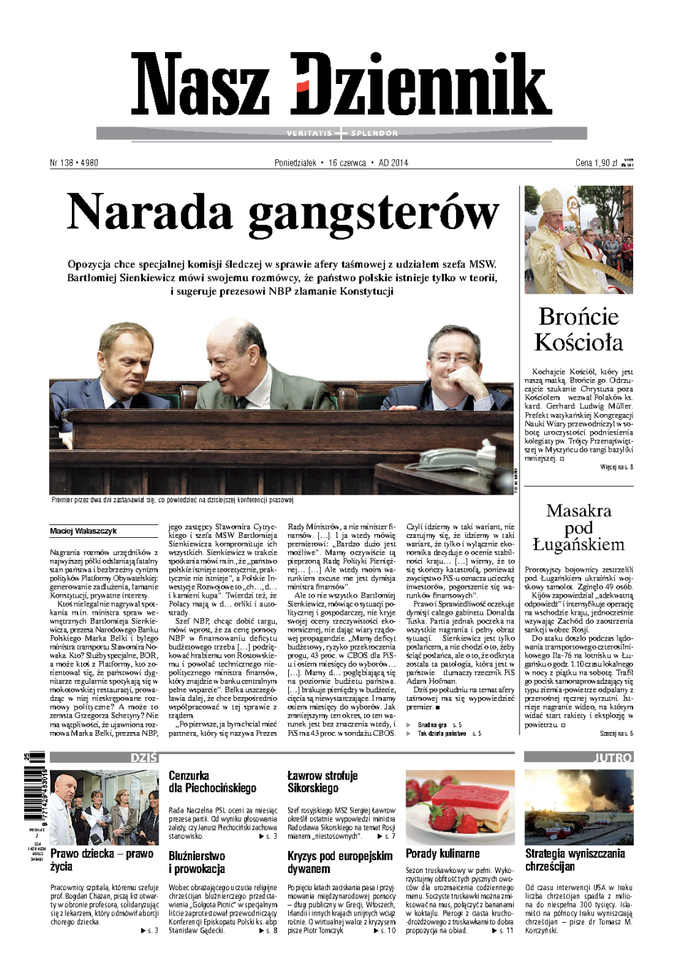 Nasz Dziennik z dnia 16.06.2014 wydanie PDF