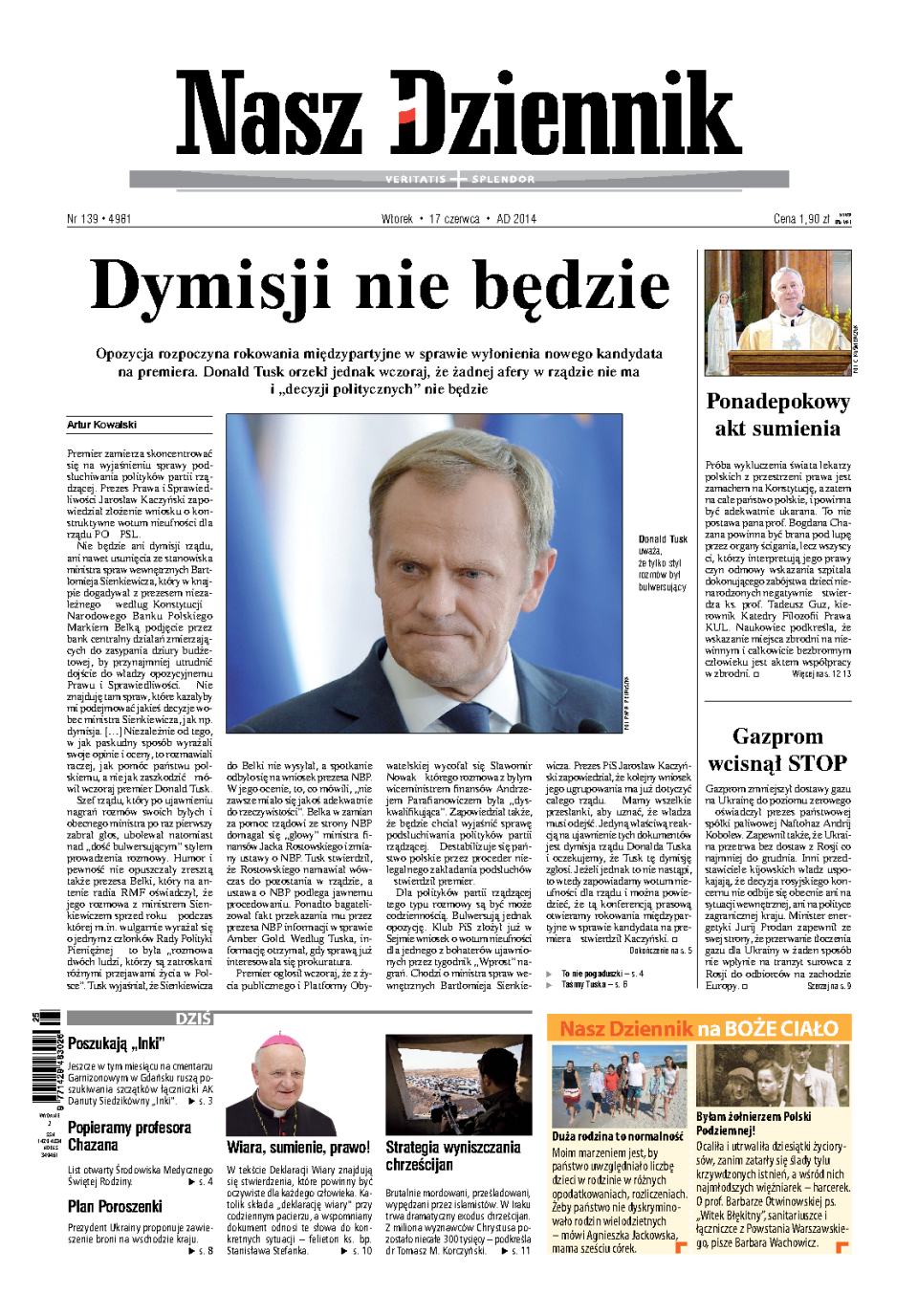 Nasz Dziennik z dnia 17.06.2014 wydanie PDF