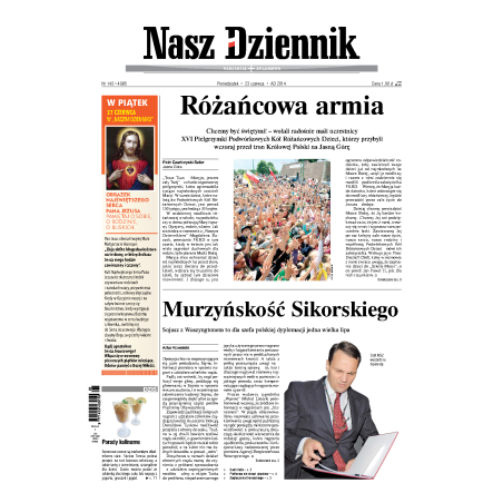 Nasz Dziennik z dnia 23.06.2014 wydanie PDF