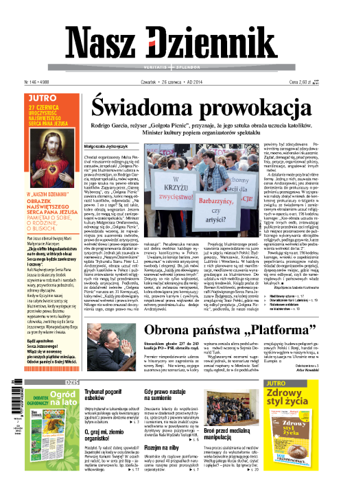 Nasz Dziennik z dnia 26.06.2014 wydanie PDF
