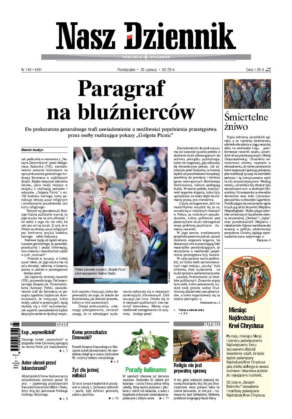 Nasz Dziennik z dnia 30.06.2014 wydanie PDF
