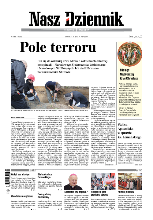 Nasz Dziennik z dnia 01.07.2014 wydanie PDF